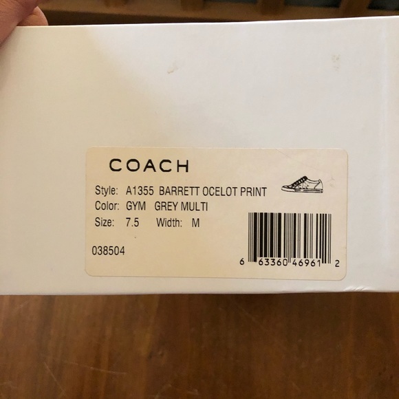 Coach Barrett Ocelot Sneakers - Picture 4 of 7